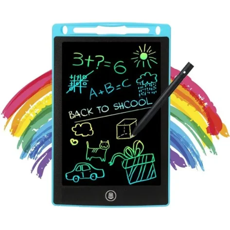 Drawing Tablet 8.5 Inch E-Writing Tablet MULTI COLOR Writing Board Writing Tablet eWriter Kids Drawing Pad DIGITAL WRITER LIGHTLESS LCD SKETCH SCREEN GIFT FOR KIDS CHILDREN THICK LINE Large Size Kids Writing Pad Multi Color LCD Writing Tablet 8.5 inch Portable Digital Drawing Handwriting Pad Message Graphics Board LCD Writing Tablet Pad For Kids Electric Drawing Board Digital Graphic Drawing Pad With Pen LCD Writing Tablet for education, family fun, business and other occasions. Suitable for writing and drawing, and can be used to help kids learn to write. Mild color, no harsh lights to harm your eyes. No radiation. Ultra-thin and lightweight design, convenient to carry